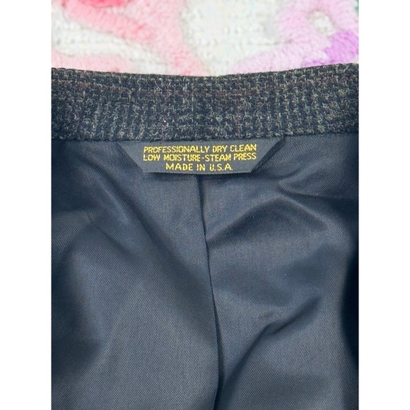 Strathmore Anderson-Little Richman  34 L Brothers Gray Plaid Wool Blazer Jacket - Picture 8 of 11